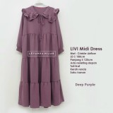 LIVI-015 LIVI Midi Dress Crinkle Airflow